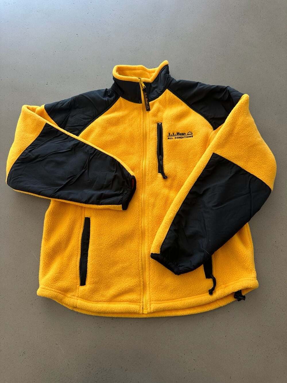 Vintage L.L. Bean All Conditions Made in USA Full Zip Fleece Jacket